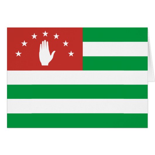 Patriottische Abchazische vlag (Voorkant Horizontaal)
