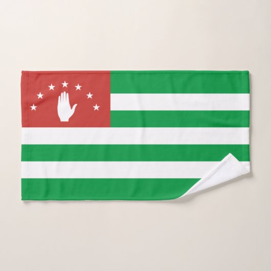 Patriottische Abchazische vlag Handdoek (Handdoek)