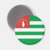 Patriottische Abchazische vlag Magneet (Voorkant / Achterkant)