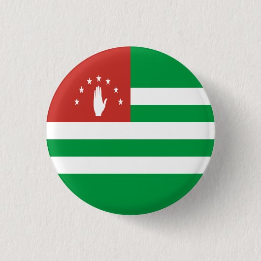 Patriottische Abchazische vlag Ronde Button 3,2 Cm (Voorkant)