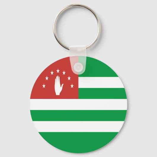 Patriottische Abchazische vlag Sleutelhanger (Voorkant)