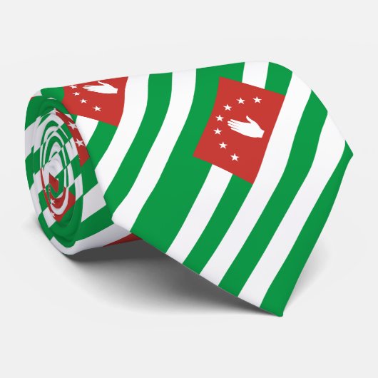 Patriottische Abchazische vlag Stropdas (Opgerold)