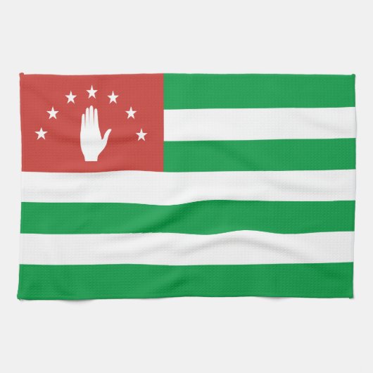 Patriottische Abchazische vlag Theedoek (Horizontaal)