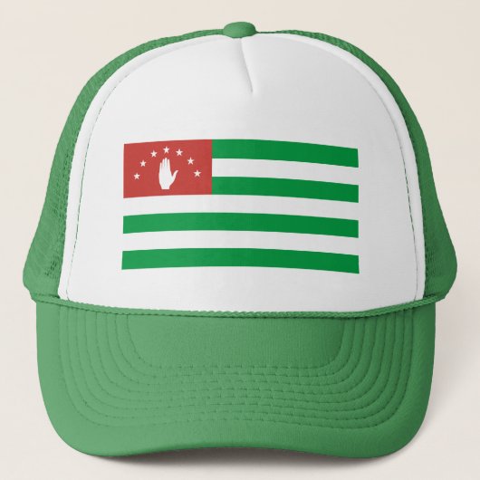 Patriottische Abchazische vlag Trucker Pet (Voorkant)