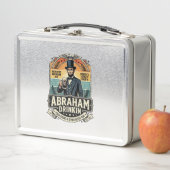 Patriottische Abraham Drinkende Retro Versleten (In situ)