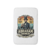 Patriottische Abraham Drinkende Retro Versleten Badmat (Voorkant Verticaal)