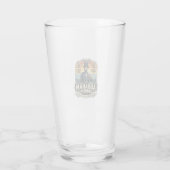 Patriottische Abraham Drinkende Retro Versleten Glas (Achterkant)