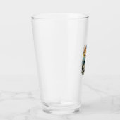 Patriottische Abraham Drinkende Retro Versleten Glas (Rechts)