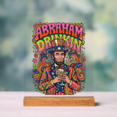 Patriottische Abraham Drinkin Retro Acryl Bord (Neutraal)