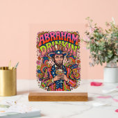 Patriottische Abraham Drinkin Retro Acryl Bord (Huwelijk)