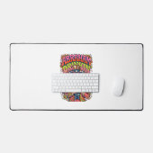 Patriottische Abraham Drinkin Retro Bureaumat (Keyboard & Muis)