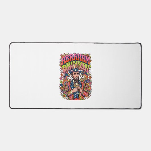 Patriottische Abraham Drinkin Retro Bureaumat (Voorkant)