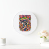 Patriottische Abraham Drinkin Retro Grote Klok (Huis)