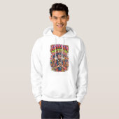 Patriottische Abraham Drinkin Retro Hoodie (Voorkant volledig)