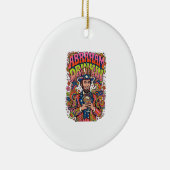 Patriottische Abraham Drinkin Retro Keramisch Ornament (Rechts)