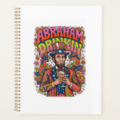 Patriottische Abraham Drinkin Retro Planner (Voorkant)