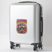 Patriottische Abraham Drinkin Retro Sticker (Koffer)