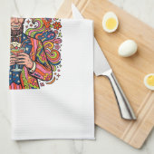 Patriottische Abraham Drinkin Retro Theedoek (Quarter Fold)