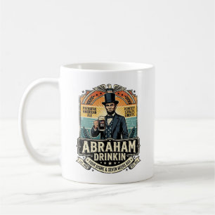 Patriottische Abraham Drinkin Retro Versleten Koffiemok
