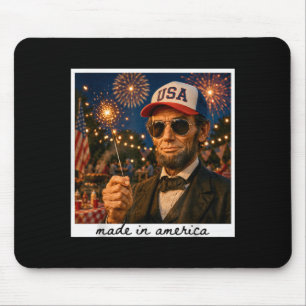 Patriottische Abraham Lincoln 4 juli 250 jaar Muismat
