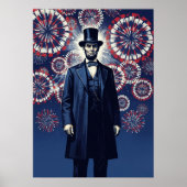 Patriottische Abraham Lincoln Poster (Voorkant)