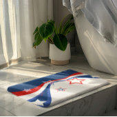 Patriottische Abstract-Amerikaanse vlag Badmat