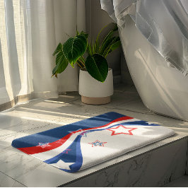 Patriottische Abstract-Amerikaanse vlag Badmat
