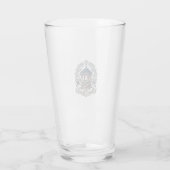 Patriottische Achtertuin Vogelvoeder Vector Grafis Glas (Achterkant)