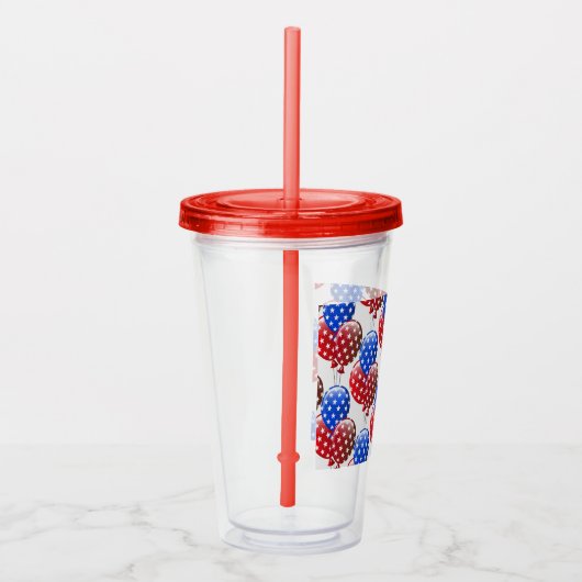 Patriottische acryl tumbler acryl drinkbeker (Rechts)