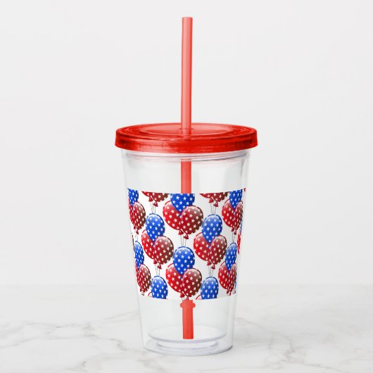 Patriottische acryl tumbler drinkbeker (Voorkant)
