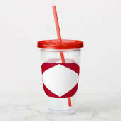 Patriottische Acryl Tumbler met Alabama vlag, Vere Drinkbeker (Links)