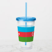 Patriottische Acryl Tumbler met Azerbeidzjan Acryl Drinkbeker (Rechts)