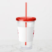 Patriottische Acryl Tumbler met de vlag van Floren Drinkbeker (Rechts)