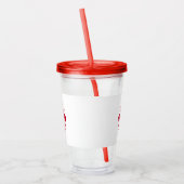 Patriottische Acryl Tumbler met de vlag van Floren Drinkbeker (Links)