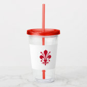 Patriottische Acryl Tumbler met de vlag van Floren Drinkbeker (Voorkant)