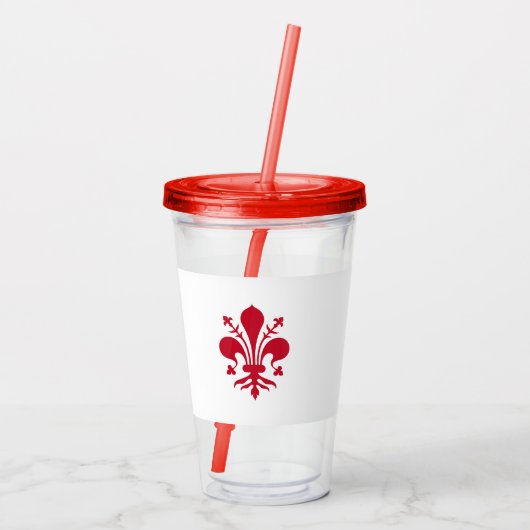 Patriottische Acryl Tumbler met de vlag van Floren Drinkbeker (Achterkant)