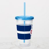Patriottische Acryl Tumbler met Indianapolis Acryl Drinkbeker (Rechts)