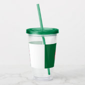 Patriottische Acryl Tumbler met vlag van Algerije Acryl Drinkbeker (Links)