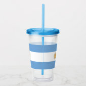 Patriottische Acryl Tumbler met vlag van Argentini Acryl Drinkbeker (Rechts)