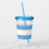 Patriottische Acryl Tumbler met vlag van Argentini Acryl Drinkbeker (Links)