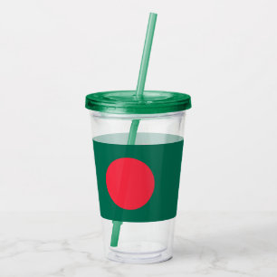 Patriottische Acryl Tumbler met vlag van Banglades Drinkbeker