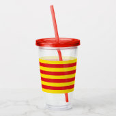 Patriottische Acryl Tumbler met vlag van Catalonië Acryl Drinkbeker (Links)