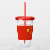 Patriottische Acryl Tumbler met vlag van China Drinkbeker (Rechts)