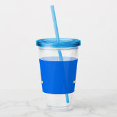 Patriottische Acryl Tumbler met vlag van Connectic Acryl Drinkbeker (Links)