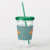 Patriottische Acryl Tumbler met vlag van Delaware Acryl Drinkbeker (Links)