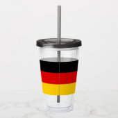 Patriottische Acryl Tumbler met vlag van Duitsland Drinkbeker (Rechts)