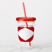 Patriottische Acryl Tumbler met vlag van Florida Acryl Drinkbeker (Links)