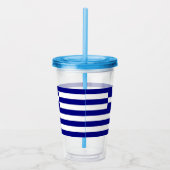 Patriottische Acryl Tumbler met vlag van Griekenla Acryl Drinkbeker (Rechts)
