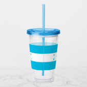 Patriottische Acryl Tumbler met vlag van Honduras Acryl Drinkbeker (Rechts)