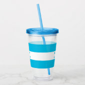 Patriottische Acryl Tumbler met vlag van Honduras Acryl Drinkbeker (Links)